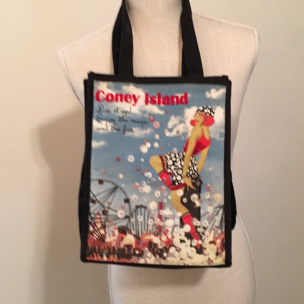 Sequined Coney Island tote
